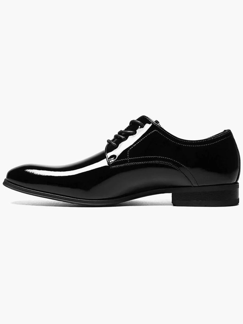 NEW!! Men’s Florsheim Tux Plain Oxford Black Patent Leather Dress Shoes Size 7.5
